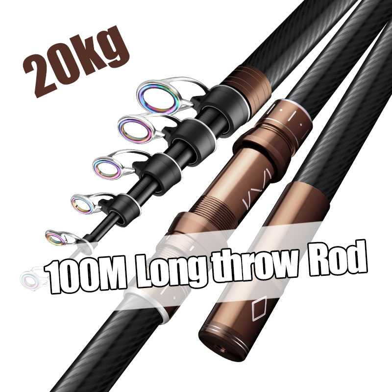 Fishing Rod Surf - Canne à pêche télescopique en carbone