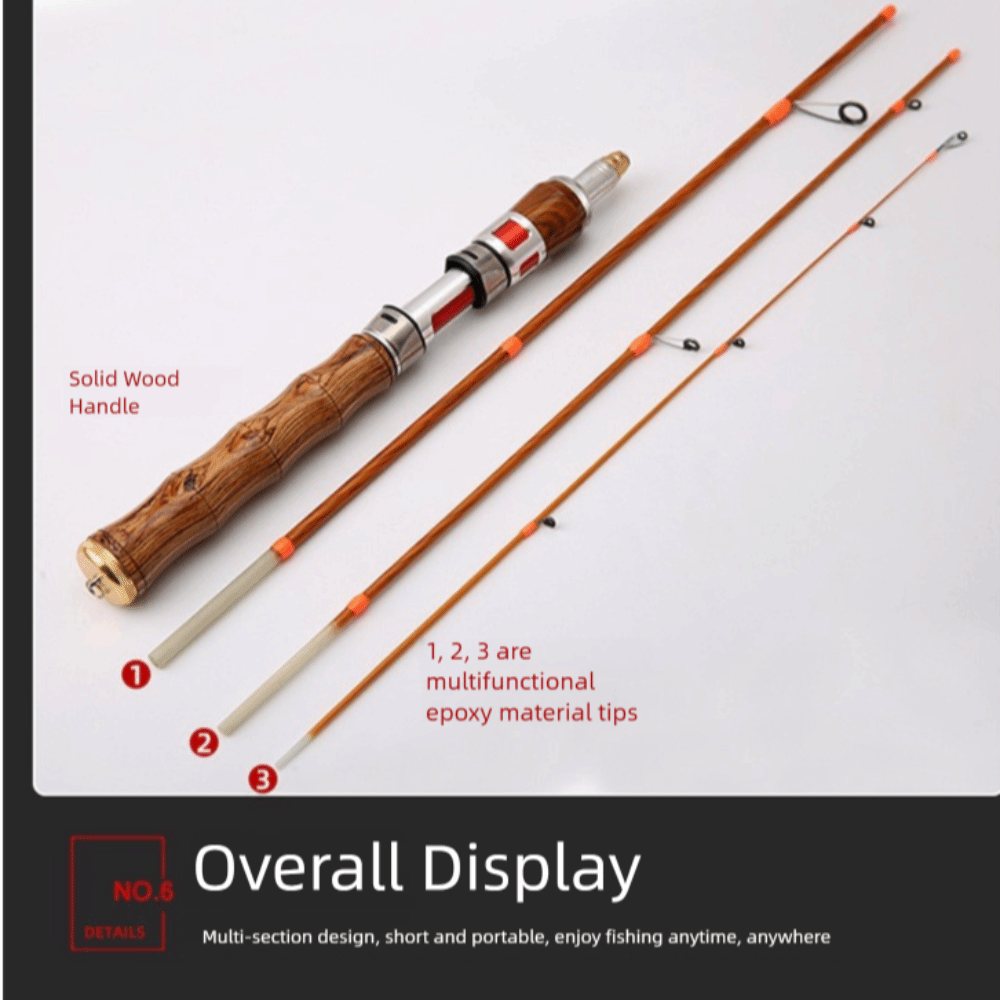 Canne à pêche spinning en 4 se - Fishing Rod Carbon Fiber avis et prix