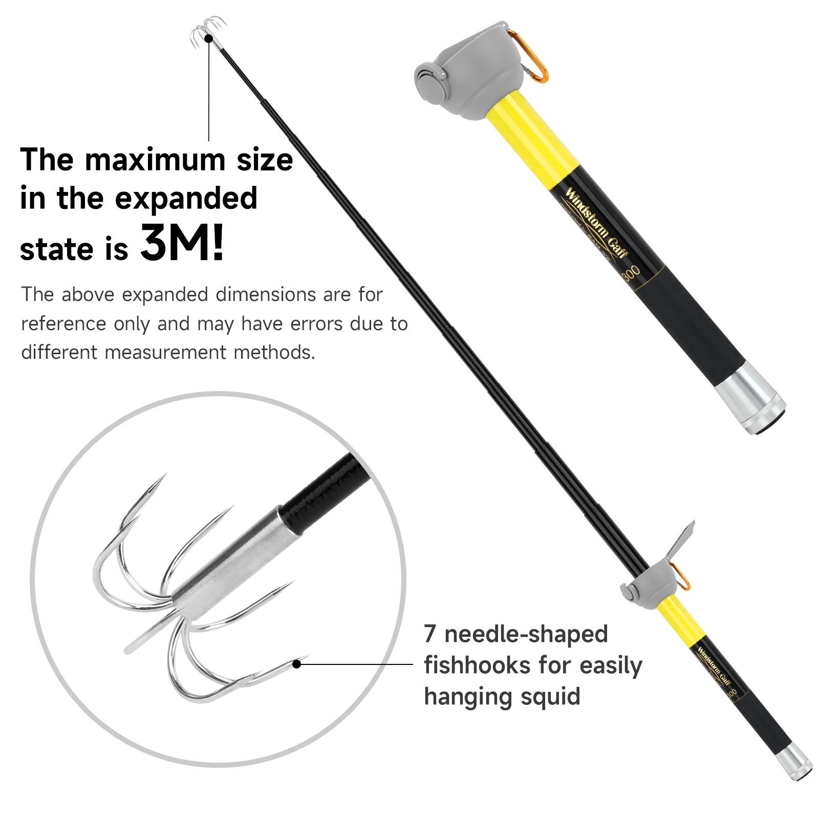 SANLIKE – crochet de calmar en - Fishing Rod Carbon Fiber avis et prix